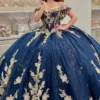 Gorgeous Glittery Tulle Appliqued Off Shoulder Quinceanera Dresses for Sweet 16