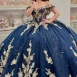 Gorgeous Glittery Tulle Appliqued Off Shoulder Quinceanera Dresses for Sweet 16